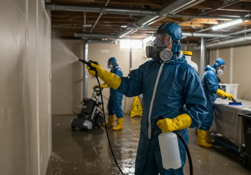 Basement Sanitization and Antimicrobial Treatment process in Forsyth, MO